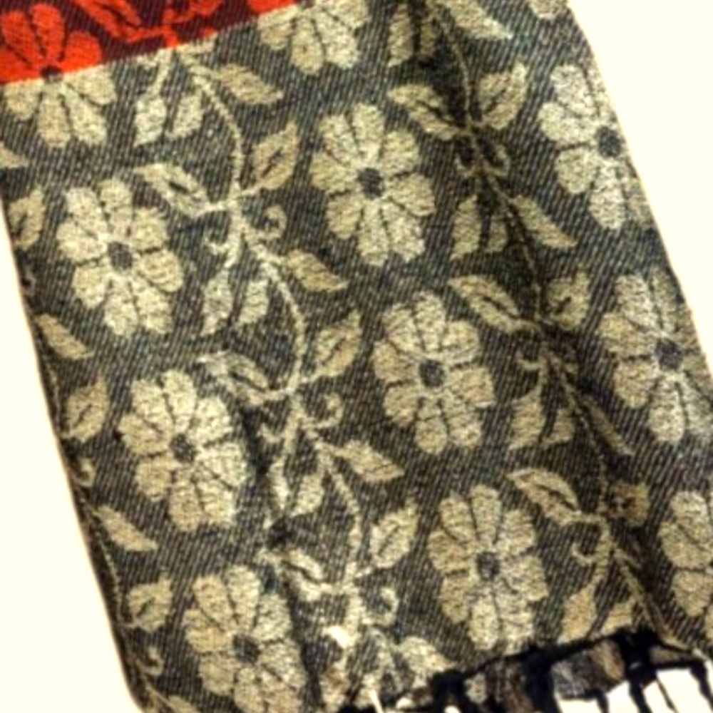 Metallic Gold & Copper Scarf Wrap